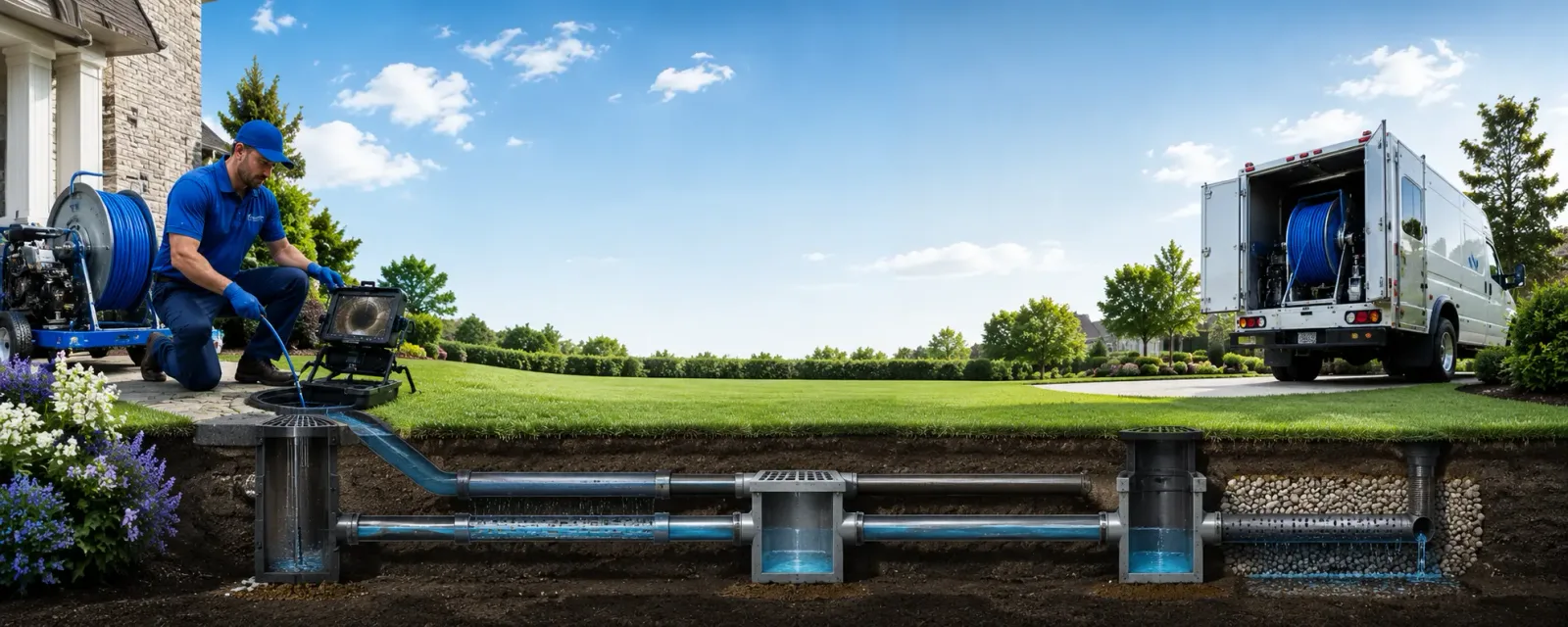 Outdoor drain cleaning information for Rosalie, NE